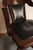 Stunning wood and black vinyl swivel office chair from the early 1900's. Made by H. Ehrlich & Sons Manufacturing Co. out...