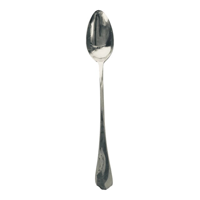 Midcentury Redd & Barton Silver Plated Long Serving Spoon For Sale