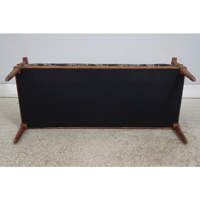 French Louis XV Style Upholstered Bench Settee For Sale - Image 18 of 18