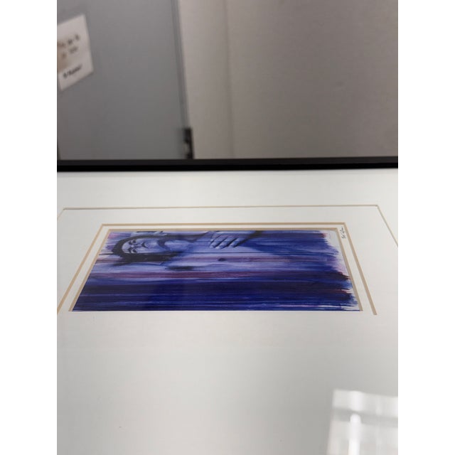 2010s René Capone "Boy With Vertical Lines" Signed Print, Circa 2012 For Sale - Image 5 of 12