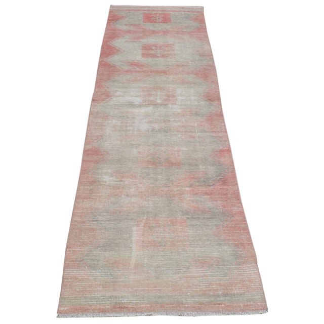 Vintage Turkish Anatolian Oushak hand knotted rug with natural colors, soft texture and fine weave.