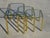 Nesting Tables in Gilt Metal and Tempered Glass, 1990s, Set of 3 For Sale - Image 3 of 18