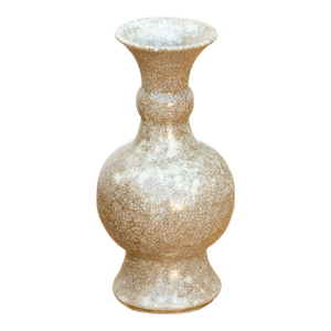 Refined Toasted Crackle Glaze Vase