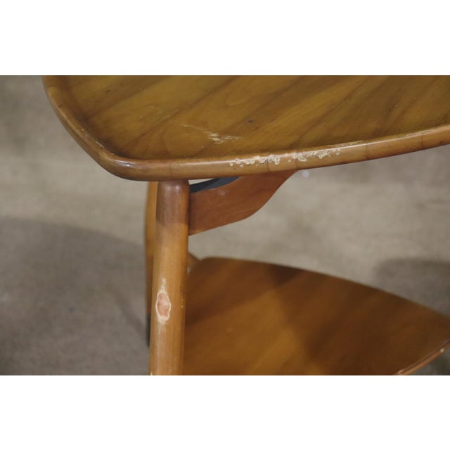 Wood Mid 20th Century John Widdicomb Triangle Table For Sale - Image 7 of 9