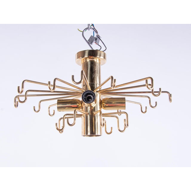 Murano Glass Flush Mount in Glass and Brass from Kalmar, 1960s For Sale - Image 13 of 16