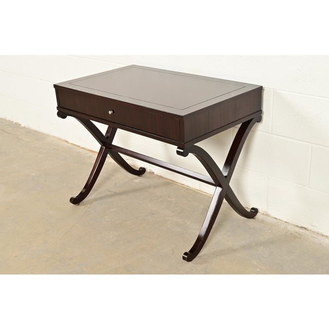 Barbara Barry for Baker Furniture Modern Regency Mahogany Side Table or Nightstand For Sale - Image 15 of 15