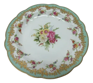 1980s Chelsea House Decorative Floral Design Dining Plate Asian Inspired