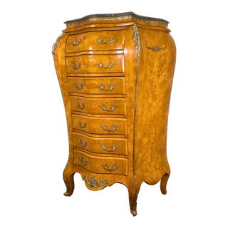 Late 20th Century Louis XV French Bombay Lingerie Chest For Sale