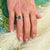 Natural Emerald Diamond Ring 14k W Gold 1.7 TCW Certified For Sale - Image 4 of 9