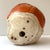 Antique Leather Football Helmet - Orange & White For Sale - Image 4 of 9