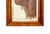 Vintage Framed Irish Setter Dog Portrait Painting in Antique Birdseye Maple Frame For Sale - Image 4 of 7