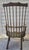 Antique Vernacular. Pair of 19thC Country Primitive Comb/Stick-Back Windsor Chairs With Original Green Paint For Sale - Image 9 of 14