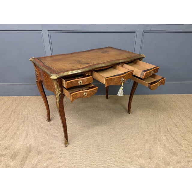 Antique French Parquetry Desk, 1885 For Sale - Image 14 of 18