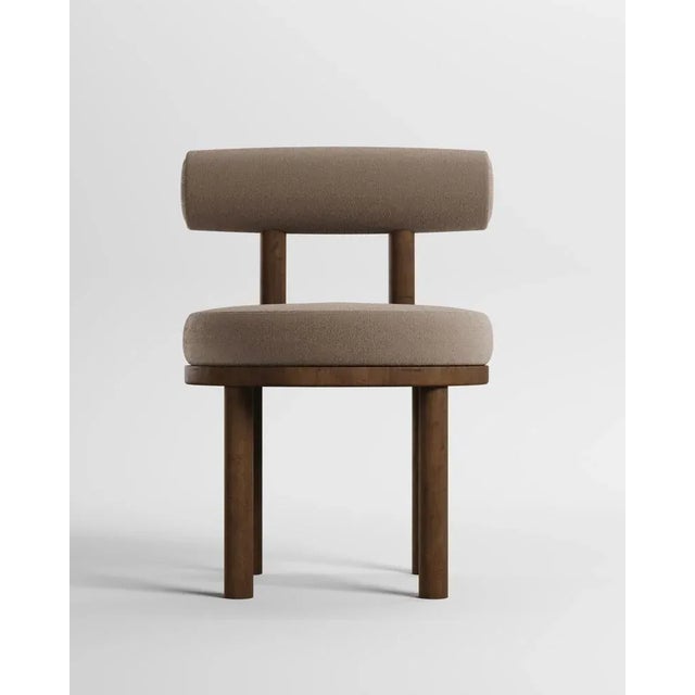 Modern Moca Chair in Boucle and Oak by Collector Studio For Sale - Image 6 of 6