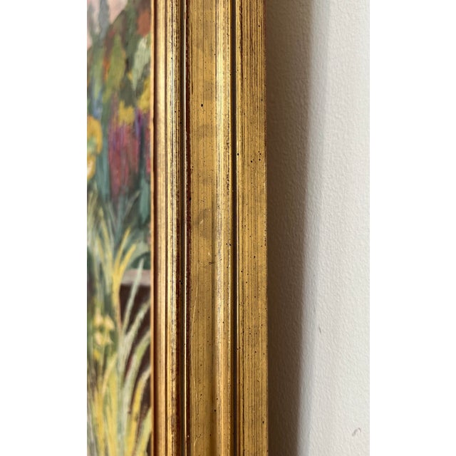 Albert Ducommun, Paysage fleuris, Oil on Canvas, Framed For Sale - Image 10 of 13