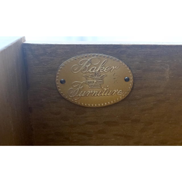 Brown Baker One Drawer 2 Doors End Table Night Stand MINT! For Sale - Image 8 of 8