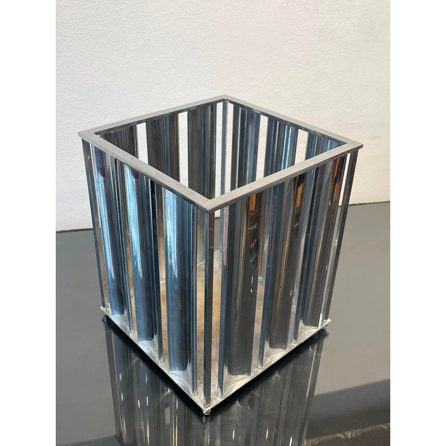 Jacques Adnet Modernist Chrome-Plated Metal Desk Set by Jacques Adnet, 1930, Set of 3 For Sale - Image 4 of 18