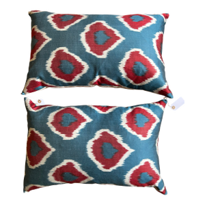 Handwoven Silk Ikat Pillow