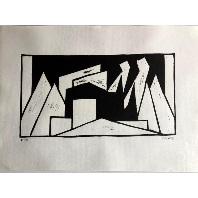 Berge by Thilo Maatsch for Edition Panderma, Basel, 1920This woodcut, titled Berge, is a work by Thilo Maatsch. Produced...