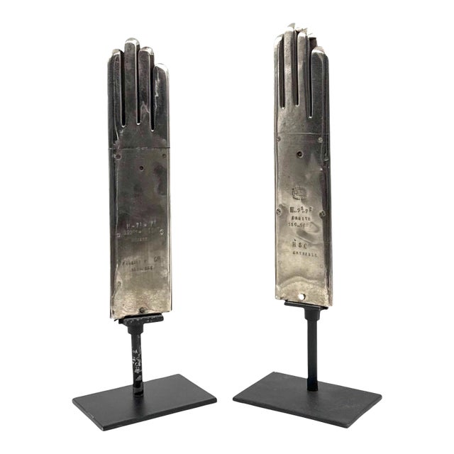 Pair of Glove Warmers, Hilaire Et Cie Grenoble France 1940s For Sale