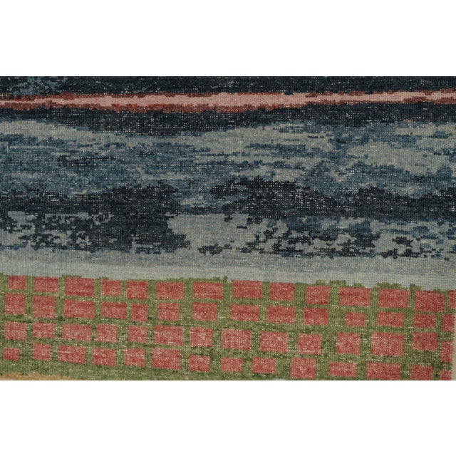 Rug & Kilim’s Distressed Style Abstract Rug in Polychromatic Pattern For Sale In New York - Image 6 of 7