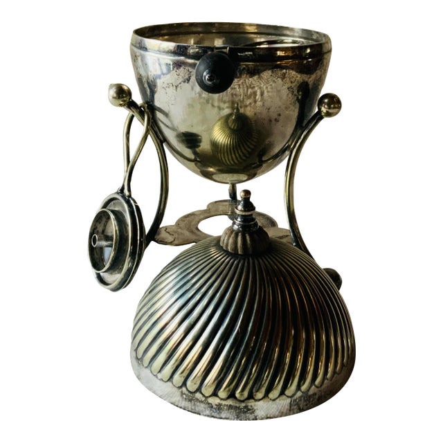 ….English Silverplate Warmer - Elegant Breakfast Service Circa 1890s Description This charming egg coddler by A.W. & Co...