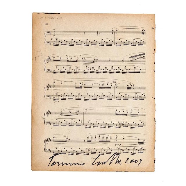 Musical Notes'' is a beautiful artwork in mixed media, tempera and collage on a musical note, realized in 2009 by Tommaso...