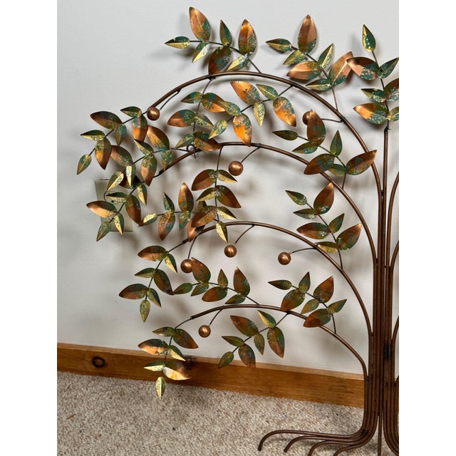 Metal Vintage C. Jeré 'Tree of Life' Brutalist Wall Sculpture, Signed For Sale - Image 7 of 7