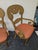 1980s Vintage Mustard Hand Painted Swedish Style Scroll Arm Chairs - A Pair For Sale - Image 5 of 7