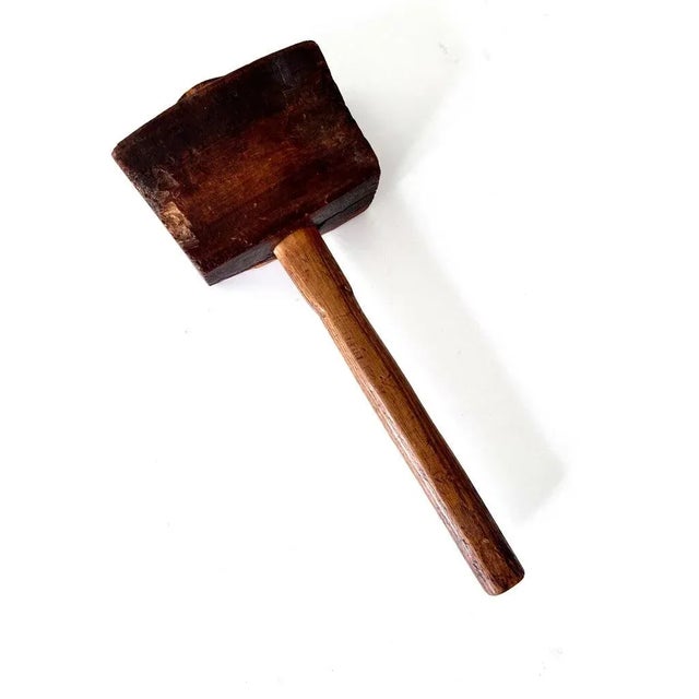 Hand Made Wooden Mallet For Sale - Image 4 of 7