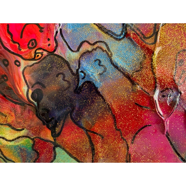 Paint Original Abstract Painting Serg Graff "The Primordial World" Surreal Fantasy Art For Sale - Image 7 of 11