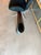 Black Vintage Postmodern Biomorphic Floor Vase 38" Black Space Age Minimalist Ikebana Vessel Uci For Sale - Image 8 of 14