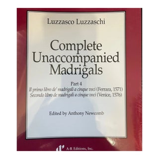Luzzasco Luzzaschi Complete Unaccompanied Madrigals Part 4 A-R Editions New For Sale