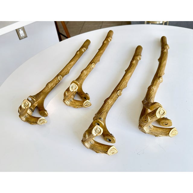 Bronze P.E.Guerin Faux Bois Gilt Bronze Table Legs For Sale - Image 8 of 16