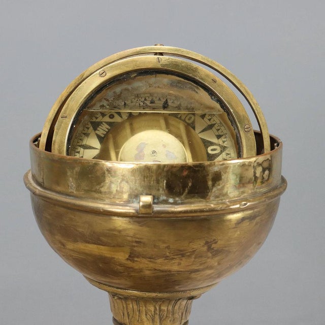 Nautical Compass in Binnacle on Ground For Sale - Image 5 of 14