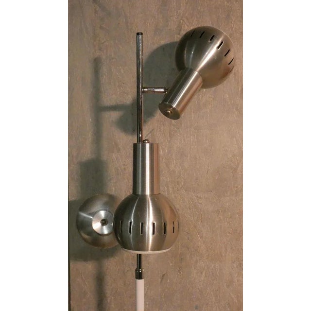 Metal Space Age Steel 3-Spot Floor Lamp from Officina di Ricerca, 1960s For Sale - Image 7 of 9