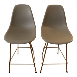 Design Within Reach Eames Molded Plastic Stools - a Pair For Sale