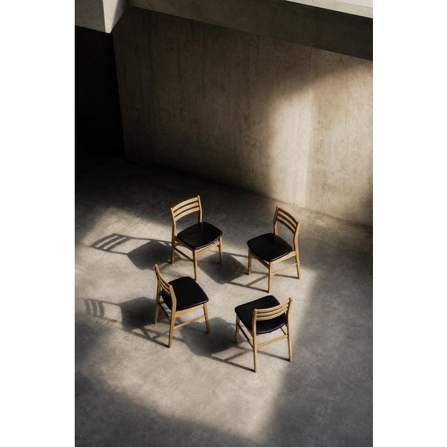 Vintage Scandinavian Oak Dining Chairs from Sax Møbelfabrik, 1960s, Set of 4 For Sale - Image 12 of 18