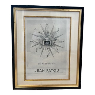 Vintage Joy Perfume Ad From France - Framed For Sale