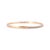 14k Rose Gold Half Eternity Tennis 1.35ct Diamond Bangle Bracelet For Sale - Image 4 of 12
