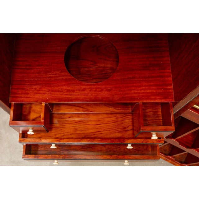 Starbay Bar Cabinet in Mahogany For Sale - Image 3 of 18