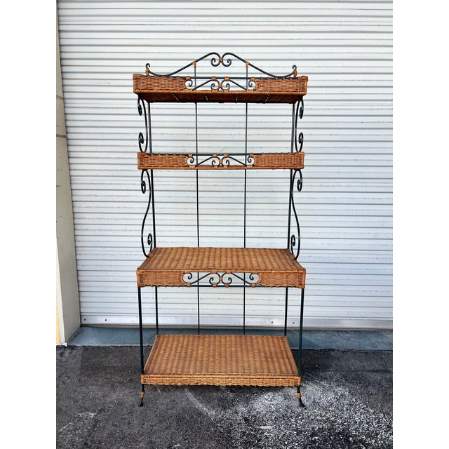 Bring a touch of timeless warmth and Mediterranean charm to your home with this exceptional vintage baker’s rack....