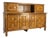 19th Century French Deux Corps Buffet Oak and Copper Cabinet by Dudouyt, 1940s For Sale