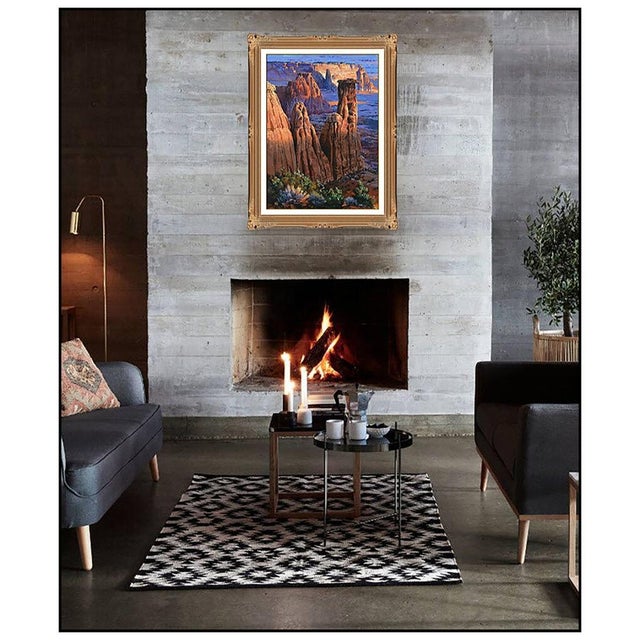 The artwork here, "The Grand Canyon", is a wonderful depiction of the iconic and majestic desert rock formations, that is...