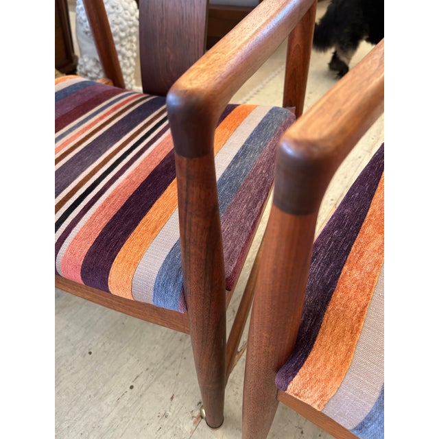 John Stuart Mid Century Modern Teak Armchairs - A Pair For Sale - Image 12 of 14