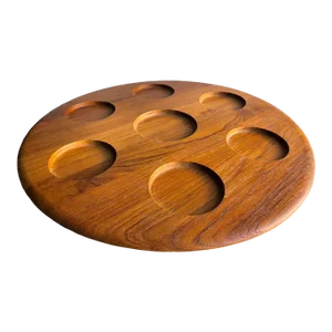 1960s Danish Teak Wood Lazy Susan by Digsmed