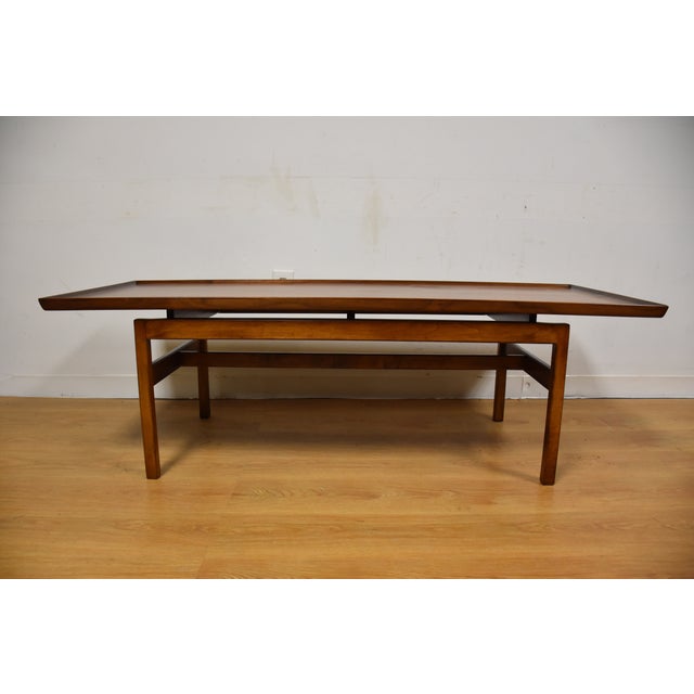 Jens Risom Mid-Century Walnut Coffee Table | Chairish
