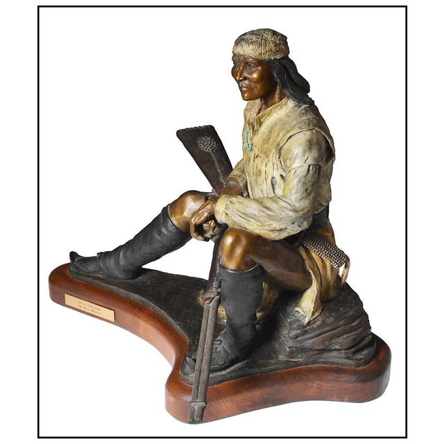 Realism Late 20th Century Young Geronimo, Marie Barbera For Sale - Image 3 of 5