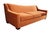 Modern Bernhardt Orange Velvet Modern Slope Arm 3 Seat Sofas- a Pair For Sale - Image 3 of 12