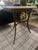 Hickory Manufacturing Company Attributed to Hickory Chair Marble and Brass Side Table For Sale - Image 4 of 5
